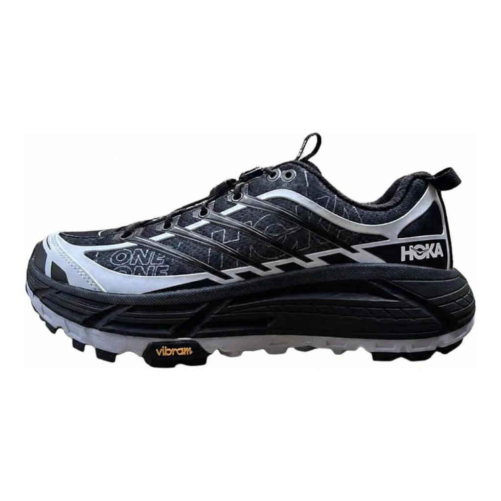 HOKA ONE ONE Mafate Three 2 Cushioning Slip Resistant Low top Outdoor Shoes Unisex Black 1175490-CBNB