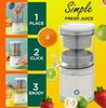 New Portable USB Rechargeable Juicer, Efficiently Separates Pulp for Orange, Lemon, Watermelon, A Must-Have Fresh Juice Tool