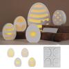 Unique Designs Eggs Mould Flexible Silicone Materials for Epoxy Resin Jewelry Plate Candle Holder Home Storage Craft