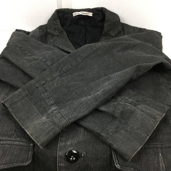 Extra Edition UNITED ARROWS Men's M Black Denim Shop Coat Chester Coat Jacket(USED)