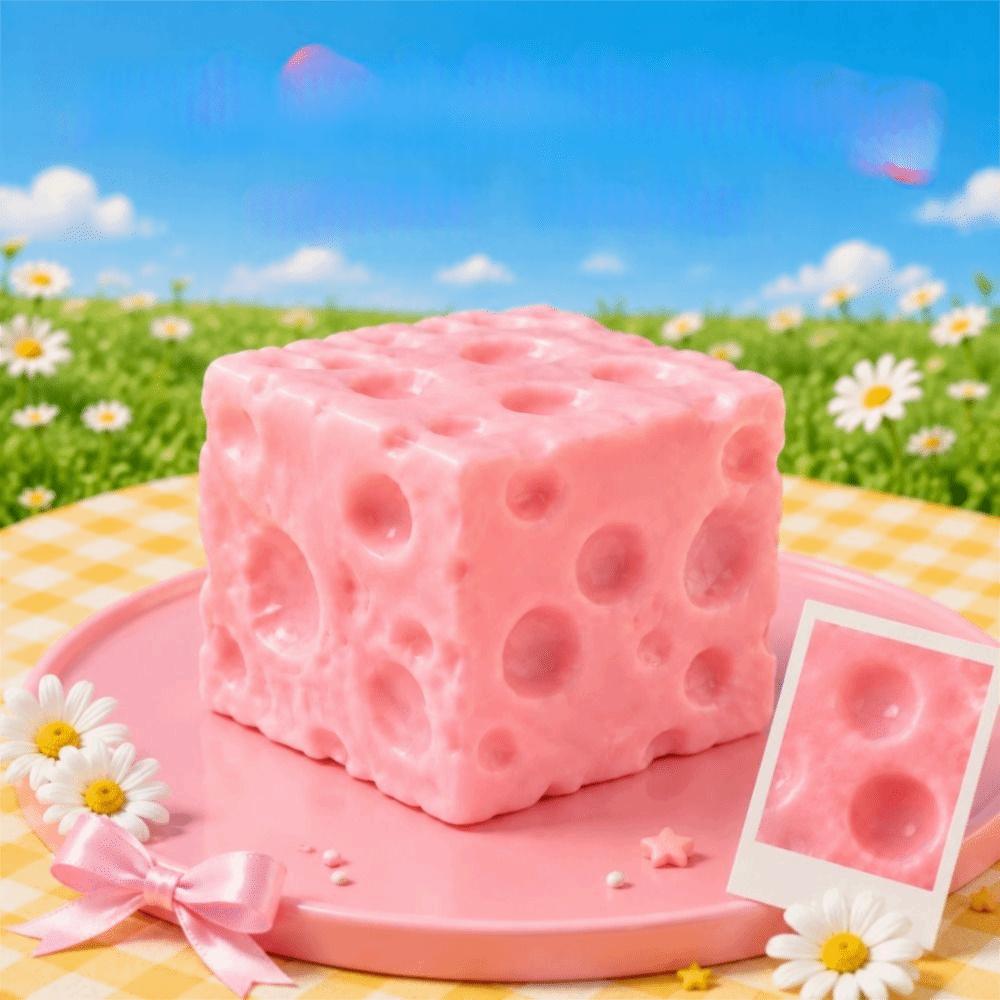 Super Soft Cheese Squishy Toy Hand Relax Slow Rebound Fidget Toy Office Desk Toy