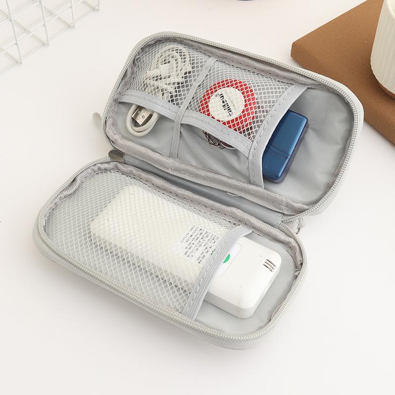 Portable Digital Accessories Organizer - Multifunctional Storage Pouch for Cables, Power Banks, Earphones, and USB Drives
