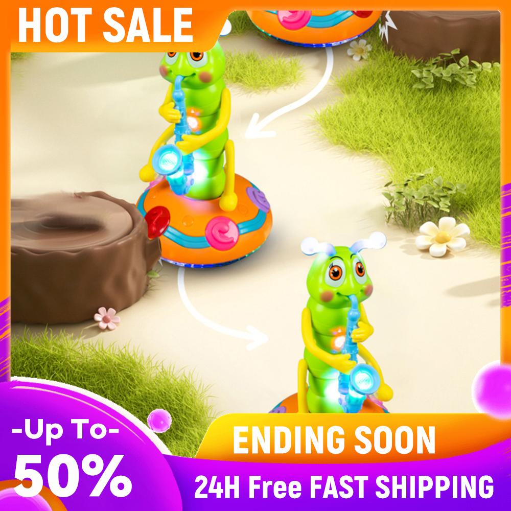 

Electric Dancing Caterpillar Toy Obstacle Avoid Musical Plaything Toy Simulation Movable Caterpillar for Learning Playtime China Mainland