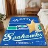 Seahawks Team Spirit Rug Game Carpet, Floor Mat for Bedroom Living Room Entryway Rug, Home Decor Idea Gift for Christmas birthday
