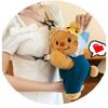 Bear Butter Denim Overalls Plush Backpack Cute Teddy Bear Going Out Shoulder Bag