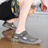 Summer Men Beach Sandals Anti-slip Breathable Casual Shoes Fashion Versatile Hook&Loop Walking Shoes Roman Style Sneakers Hombre