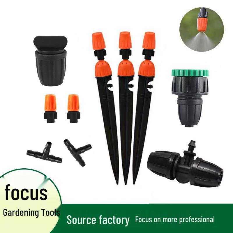 Adjustable Garden Drip Irrigation and Misting Nozzle System