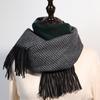 Gradually change color scarf women's 2025 new autumn and winter imitation cashmere sweet scarf warm medium and long shawl