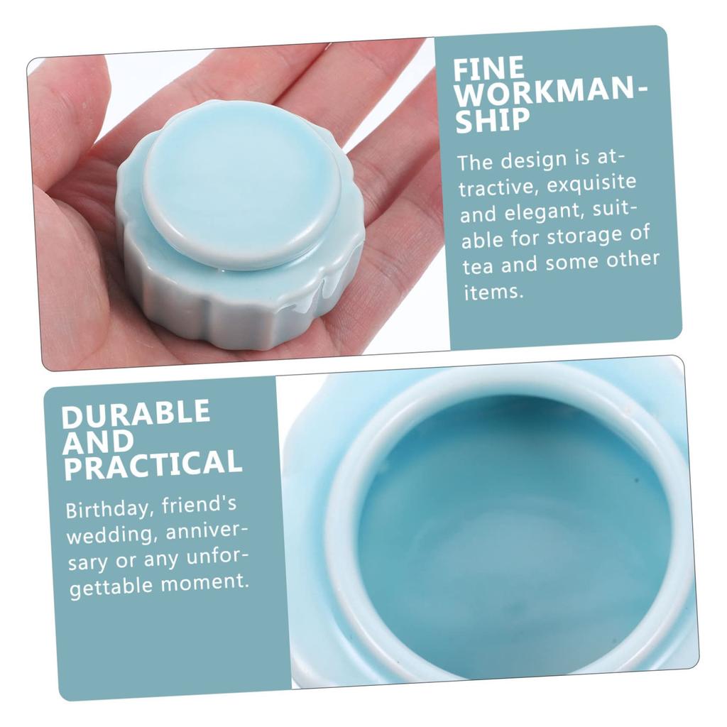 NUOLUX Ceramic Jar, Mini Rouge Lipstick Jar, Toner Storage, Small Ceramic Bottle, Travel, Multi-Purpose Storage, 65g