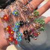 Simple Daisy Flower Charm Necklace Sweet Cool Choker Metal Chain Clavicle Chain