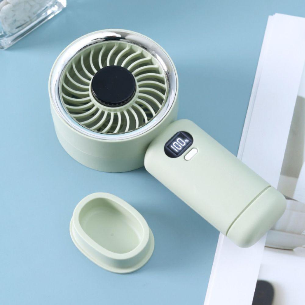 USB Rechargeable Mini Fan High Wind Speed Portable Fan Strong Soft Wind Personal Fan Desktop Use