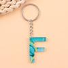 Ciondolo Acrilico con Stampa Oceano Blu con 26 Lettere Inglesi - Ornamento da Appendere alla Moda