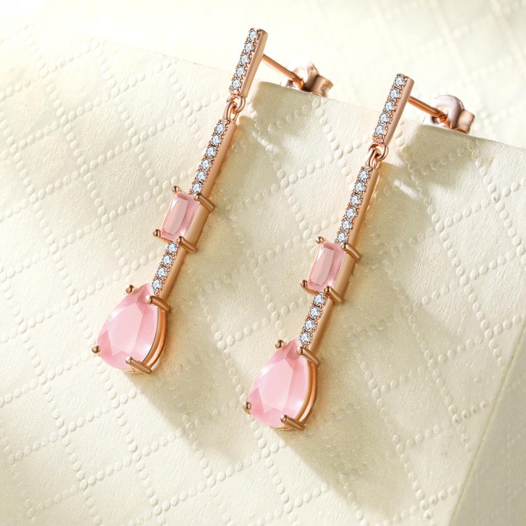 Visací náušnice pro ženy Náušnice s modrým safírem Drahokam Svatební Zásnubní Párty Šperky