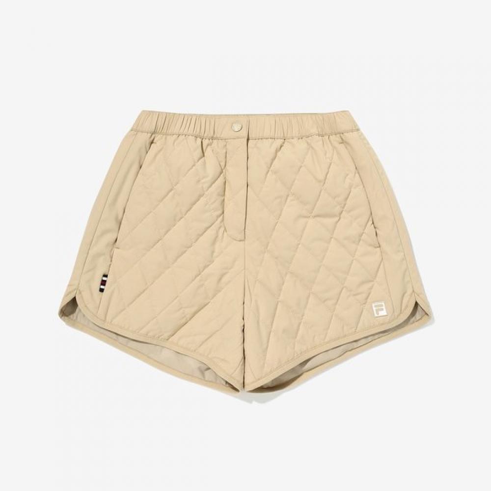 Fila Quilted Padding Tennis Shorts LIGHTBEIGE/W80