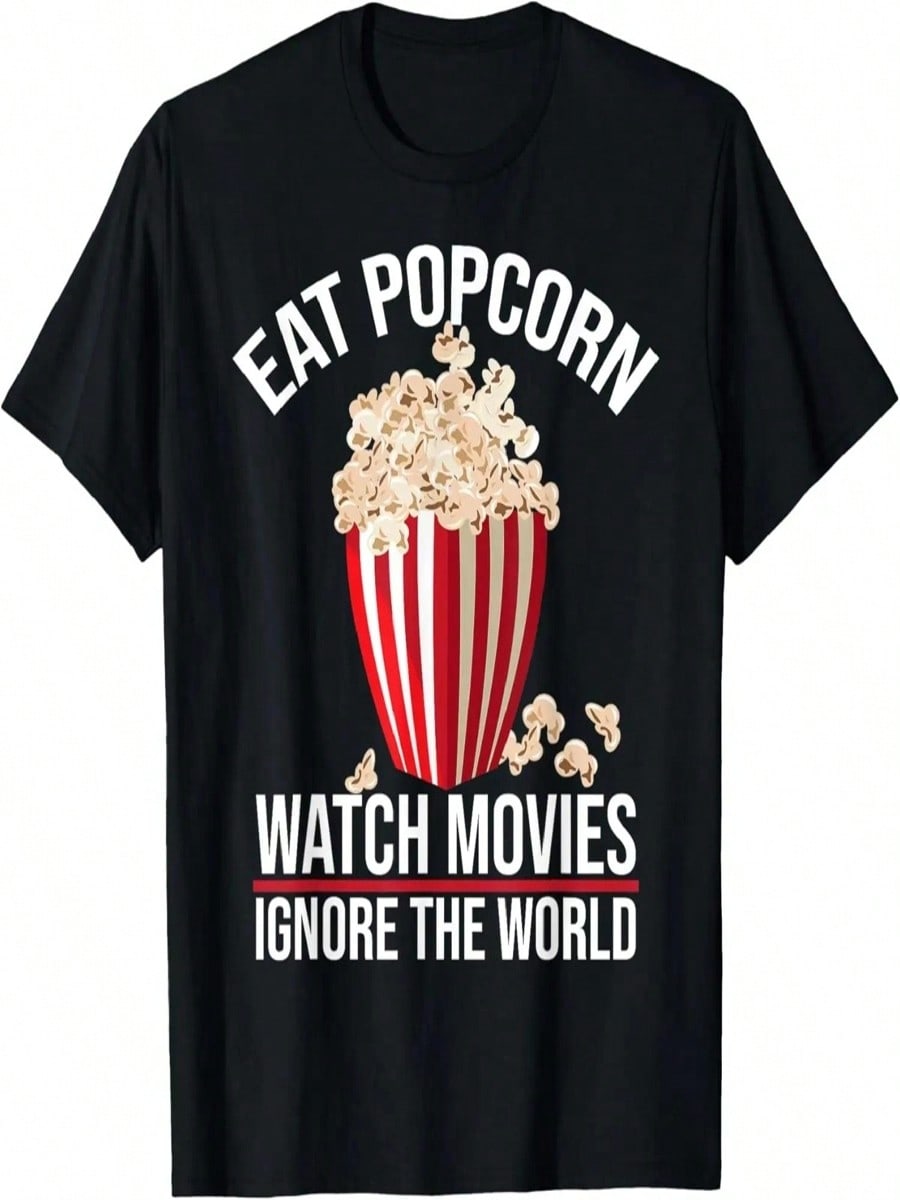 Funny Popcorn Art For Movie & Film Popcorn Lover T-Shirt S разноцветный