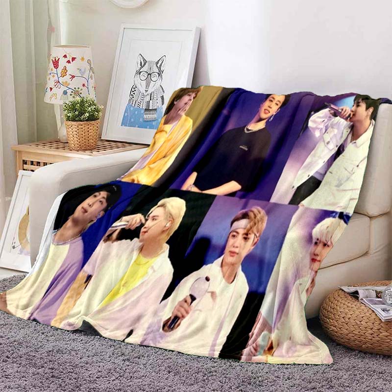 Buy Kpop BTS Blanket 3D Throw Soft Comfortable for Bed Sofa