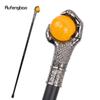 Dragon Claw Grasp Orange Glass Ball Silver Walking Cane Fashion Decorative Walking Stick Cosplay Cane Knob Crosier 93cm