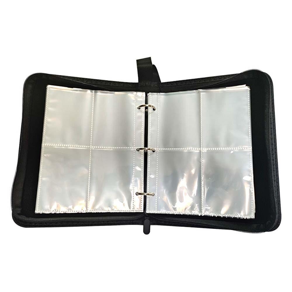 4 Grids/9Grids Cards Album 50 Pages Zipper Binder Cards Holder Collectors Album Folder Game Card Collection Pack for Stamps Book