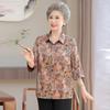 Xiangyunsha Silk Patterned Shirts for Elder Women - Stylish Summer Tops
