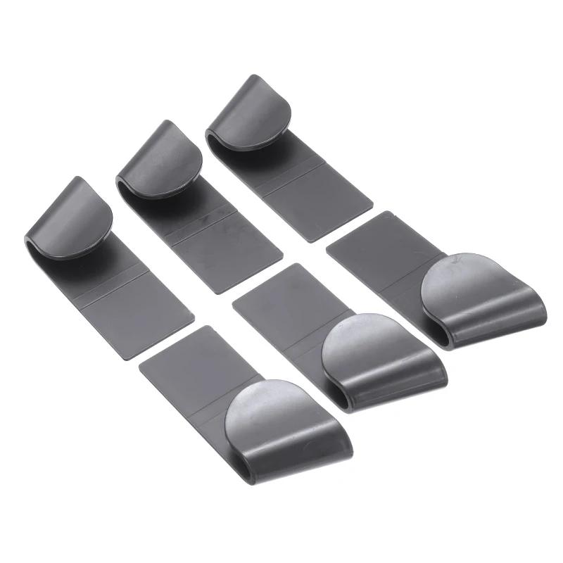 

6PCS/Set Plastic Pot Lid Rack Wall-Mounted Organizer Hanging Holder for Pan Pot Cover Rack Kitchen Storage China Mainland