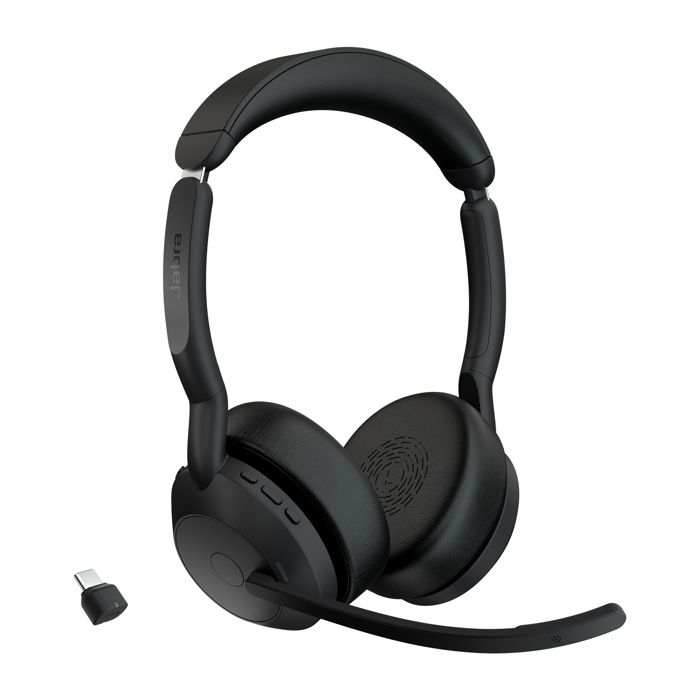 Náhlavní souprava - Bluetooth - bezdrátová - USB-C - Jabra - Jabra Evolve2 55 UC Stereo - náhlavní souprava