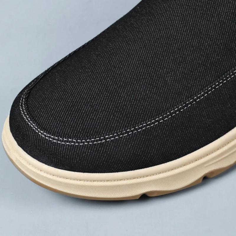Fashion Men Canvas Shoes Fashion Breathable Casual Shoes for Men Light Non-slip Loafers Outdoor Non-slip Walking Shoes Men Sneakers New