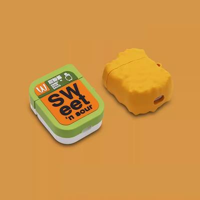 Cartoon Cute Sweet and Sour Sauce Earphone Case for AirPods 4 Cover Headphone Protecitve Cover for AirPods Pro 2 Case