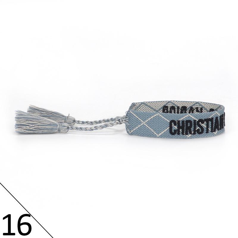 Handmade Embroidered Friendship Bracelet with Tassels for Women