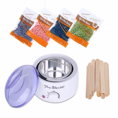 3PCS/Set Wax Warmer Set Paraffin Heater Machine Hair Removal Waxing Beans Depilatory Wax Painless