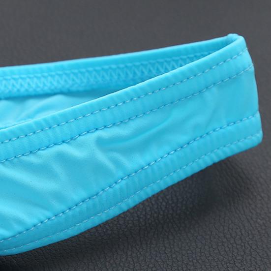 Men Briefs Elastic Solid Color T-shaped Thong Ice Silk Low Waist Quick Dry
