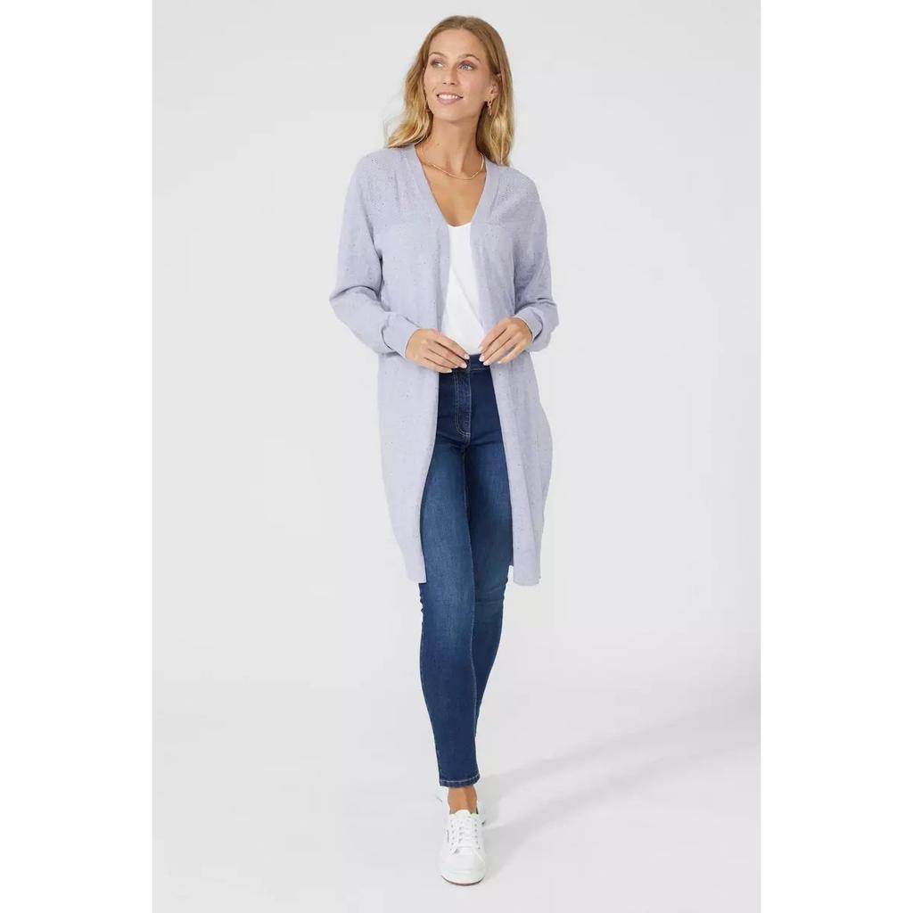 Mantaray Womens/Ladies Moss Stitch Longline Cardigan