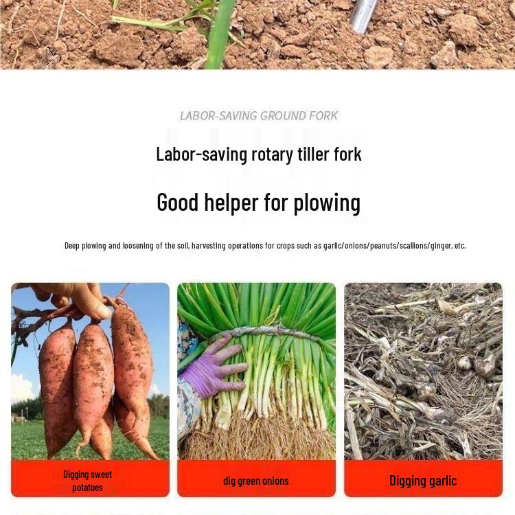 Tenedor Occidental de Acero con Alto Manganeso: Herramienta para Labrar y Cavar para Tierra y Verduras