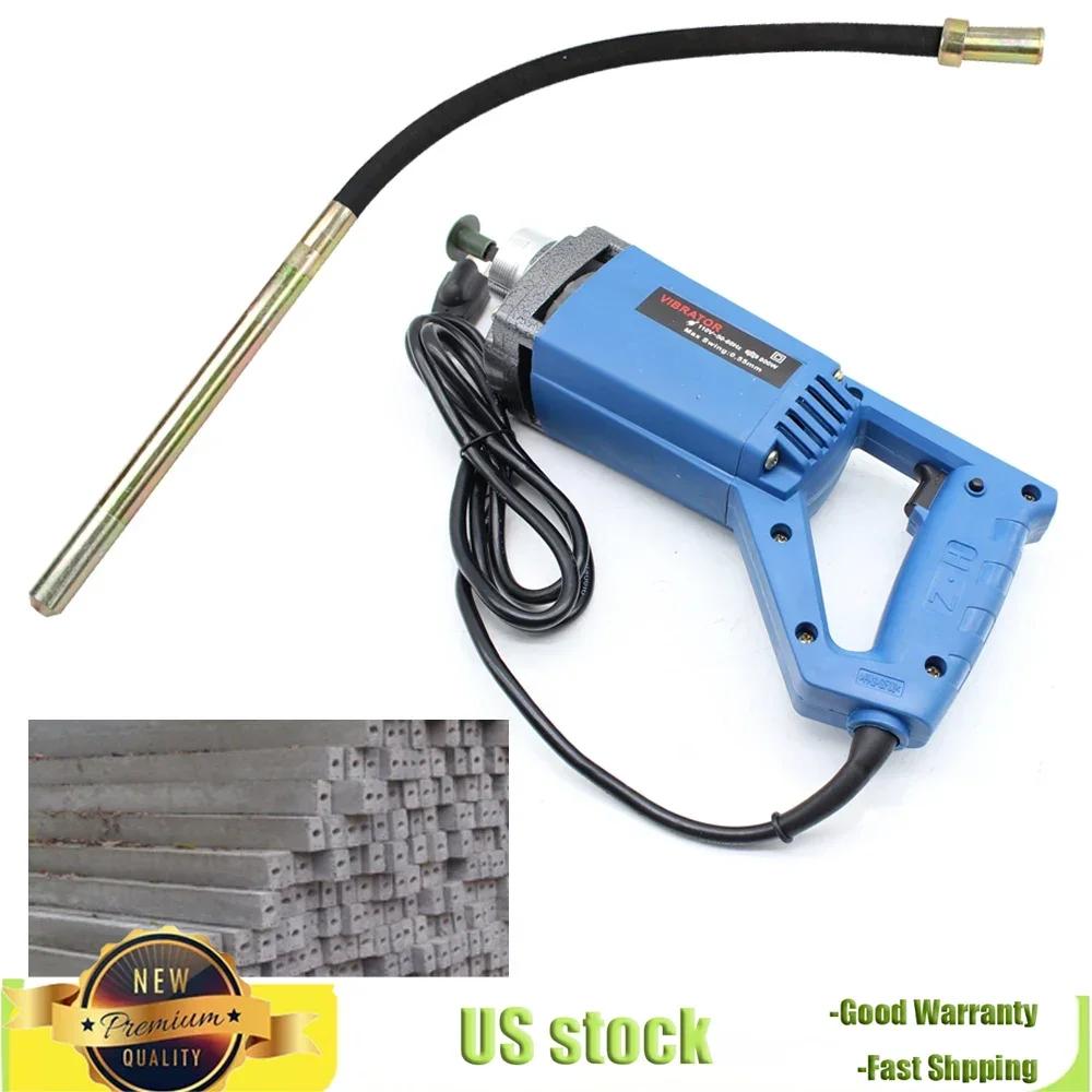 High-Performance Electric Concrete Vibrator, Handheld Long Shaft Vibrating Tool Durable & Easy To Use for Construction Projects