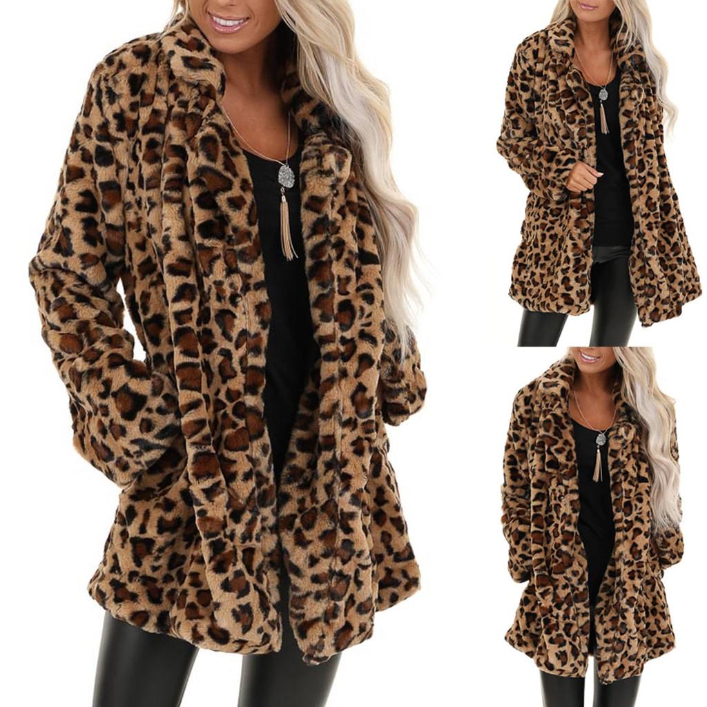 Women's Fuzzy Fleece Long Coat - Army Green Faux Fur Winter Cardigan Jacket With Pockets In XX-Large