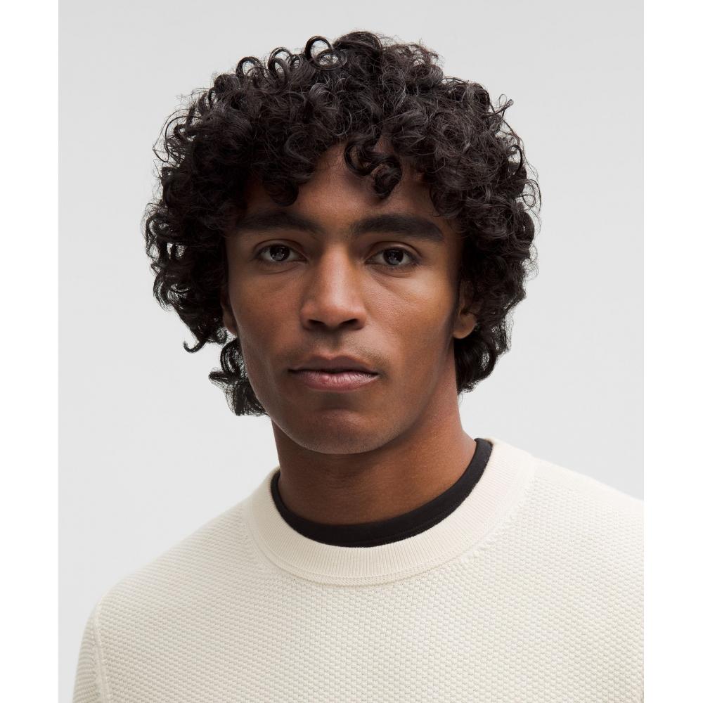 Lululemon Textured Knit Crewneck Sweater Light Ivory