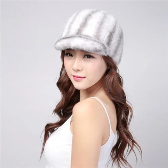 

Новая Мода Зимняя Мода Девушка Натуральная Настоящая Норковая Шапка Натуральные Теплые Норковые Шапки Женские Хорошего Качества Настоящие Норковые Шапки 54cm-60cm