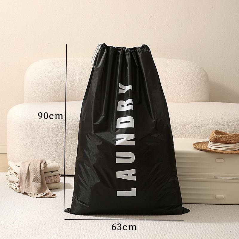 Portable Waterproof Travel Storage Bag - Multifunctional, Large Capacity Clothing & Sundries Organizer with Drawstring