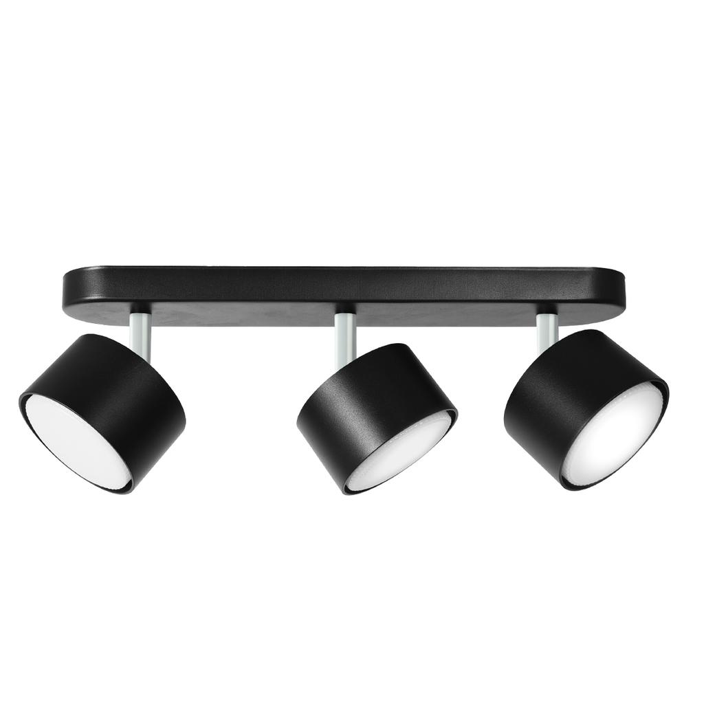 Lampa Punktowa Led Heckermann 8795316A Czarna 3X Głowica