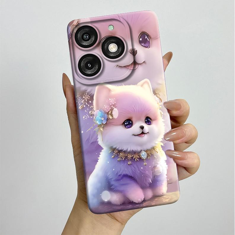For Itel A50 A667L Casing Pretty Butterfly Flowers Soft Silicone TPU Shockproof Cover For Itel A50 A 50 ITELA50 2024 Phone Case
