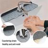 Splash-Proof Silicone Kitchen Faucet Drain Pad - Short Vertical Stripes Storage Pad for Sink Cleaning