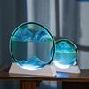 Sandscape Moving Sand Art Picture Table Lamp 3D Hourglass Quicksand Flowing Sand Painting Office Desktop Home Decor Gifts