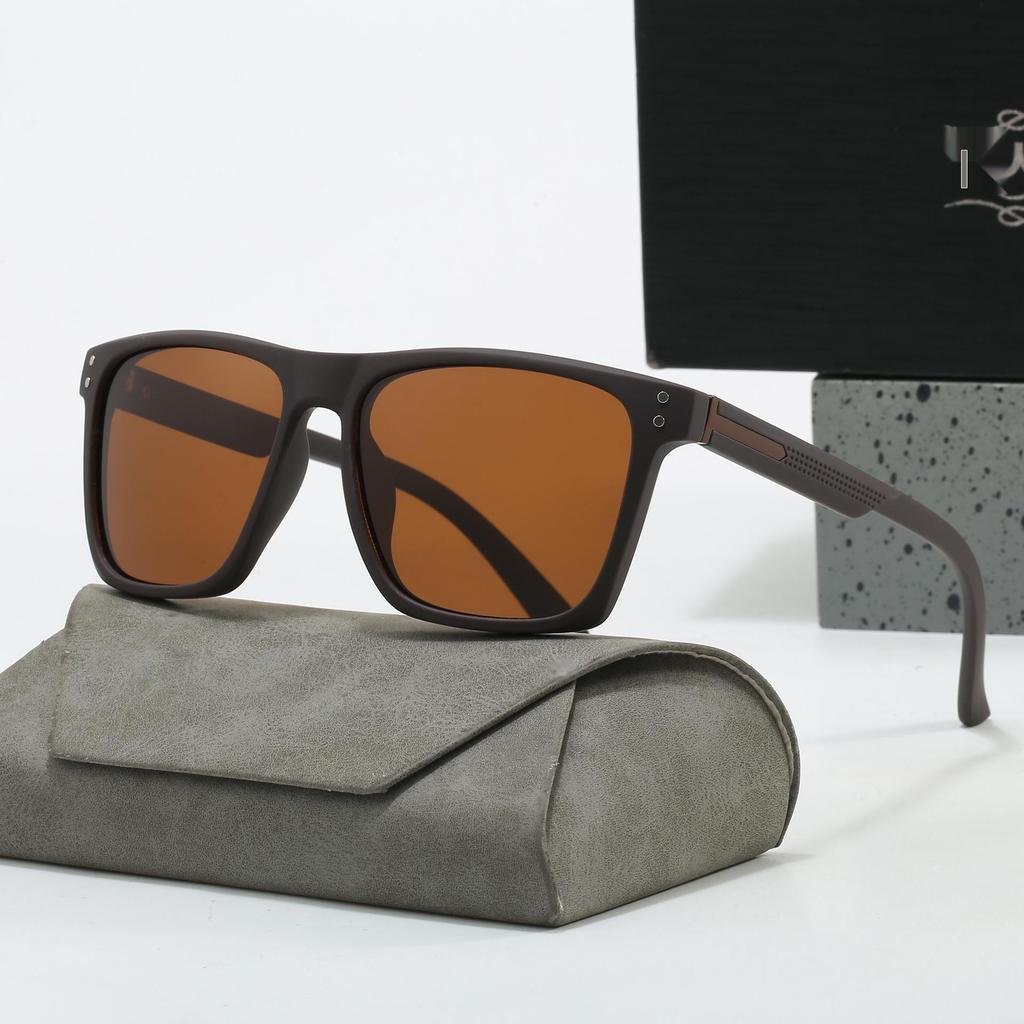 Men's Premium Square Polarized Sunglasses with UV Protection for Driving
