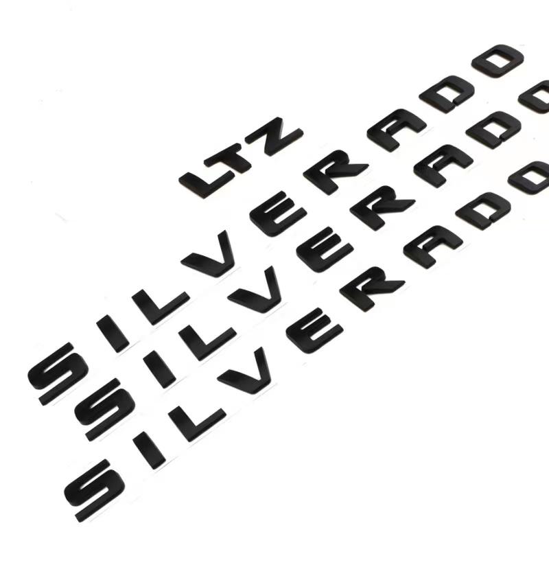 ABS Letters Emblem SILVERADO LTZ Applicable to Chevrolet Car Styling Fender Truck Badge Nameplate Logo Sticker