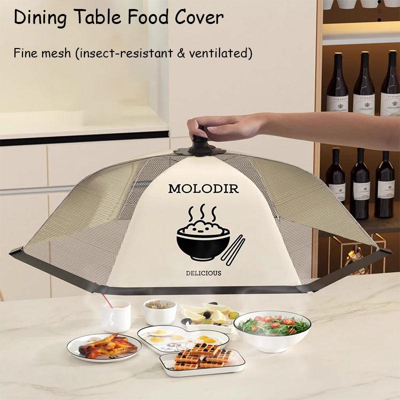 Dining Table Food Cover, Folding Dust-Proof Food Cover, Household Dust Shield For Leftovers And Fly Prevention