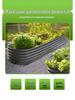 Galvanized Metal Planter Box: Customizable Garden Frame for Vegetables, Flowers, and Seedlings