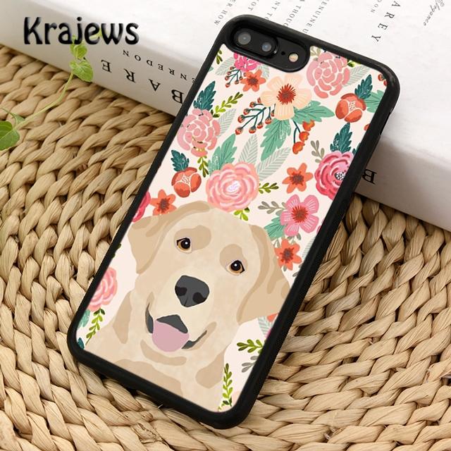 Krajews Cartoon Golden Retriever Dog Phone Case Cover For iPhone 14 5 SE 6s 7 8 Plus XR XS 11 12 13 Pro Max Samsung S21 S22 Plus