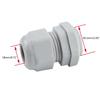 38 Pcs Outdoor Cable Gland Joints Waterproof Cable Connector Plastic  Cable Grommets NPT Type Cable Fitting Easy Install