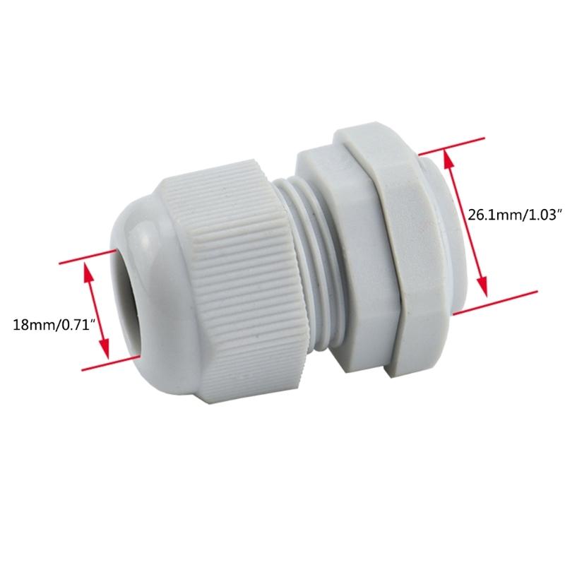 38 Pcs Outdoor Cable Gland Joints Waterproof Cable Connector Plastic  Cable Grommets NPT Type Cable Fitting Easy Install