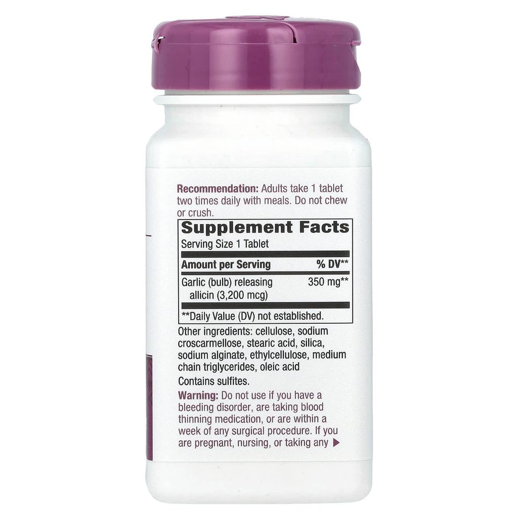 Nature'S Way, Garlicin Cardio, 350Mg, Vegan Tablets, 90 Tablets