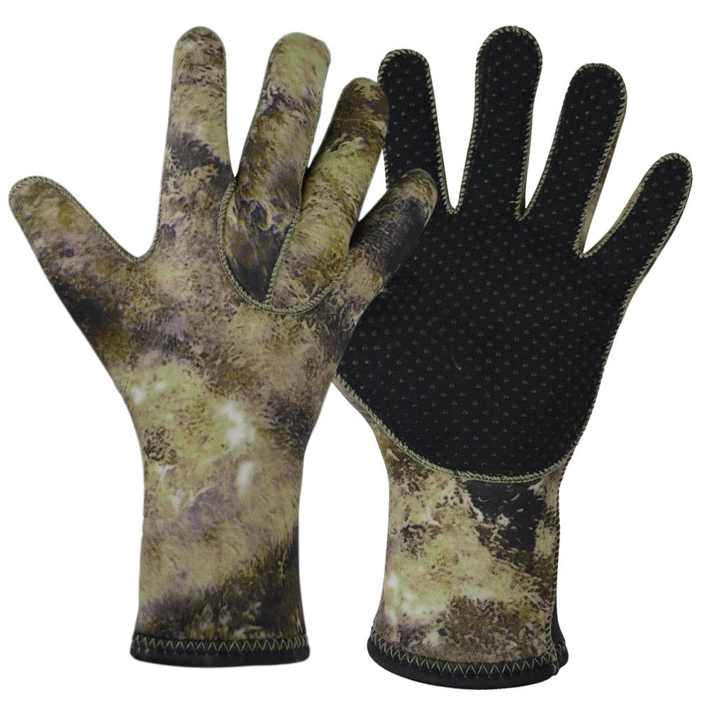 3MM Neoprene Diving Gloves Spearfishing Non-slip for Wet Scuba Kayaking Anti-Cut S